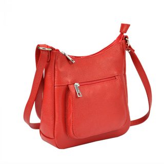 Kožená crossbody dámská kabelka Patrizia Piu tmavě šedá