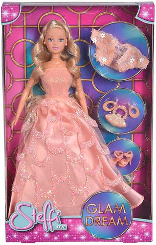 Panenka Steffi Glam Dream společenské zdobené šaty set s doplňky