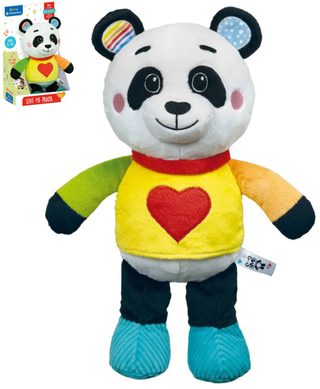 CLEMENTONI Baby medvídek panda mazlicí na baterie Zvuk pro miminko