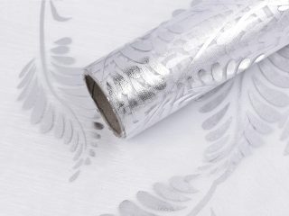 Organza s potiskem šíře 36 cm návin 4,5 metrů