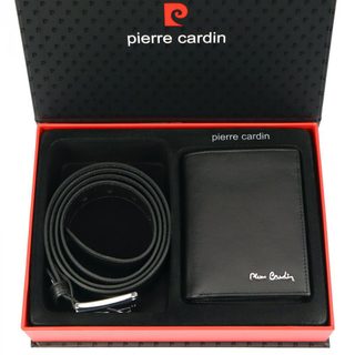 Pierre Cardin Dárková pánská luxusní sada kožený opasek a peněženka