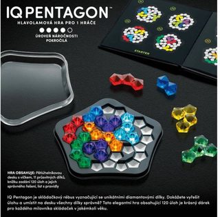 MINDOK Hlavolamová hra SMART GAMES IQ Deluxe-Pentagon 120 rébusů