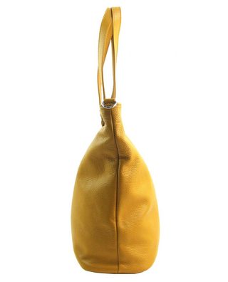 Kožená velká dámská shopper kabelka Juliette červená