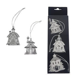 Vánoční dekorace k zavěšení, 3 ks D7521 - 6 cm