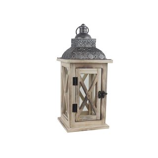 Dřevěná lucerna D6496/A - 40 cm