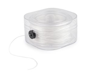 Pruženka / gumička plochá šíře 0,8 mm krabička s odvíjením
