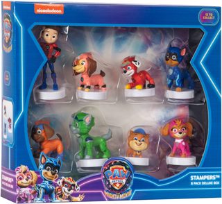 Razítko figurka Tlapková Patrola (Paw Patrol) set 8ks deluxe box 2 druhy