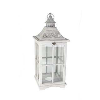 Dřevěná lucerna D2673/ Střední - 59,5 cm
