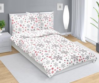 Mikroflanelové povlečení Bílá,Šedá,Červená 95/173