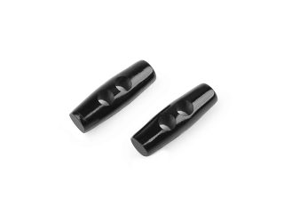 Plastový knoflík oliva 10x31 mm 10 kusů