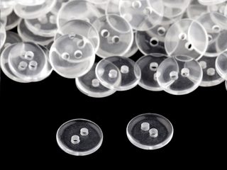 Knoflíky 20 kusů dle velikosti  transparent