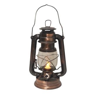 Kovová lucerna DEKORACE s LED osvětlením 24,5 cm K4230-30