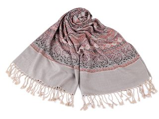 Šála typu pashmina s třásněmi 70x180 cm