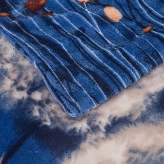 Povlečení mikroflanel Pampelišky modré 140x200+70x90 cm