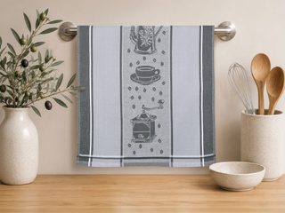 Kuchyňská utěrka 1 ks Šedá 138/410