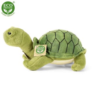 Plyšová želva Agáta zelená 25 cm ECO-FRIENDLY