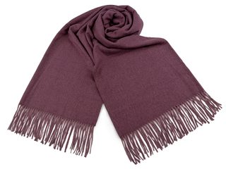 Šátek / šála typu pashmina s třásněmi 70x185 cm