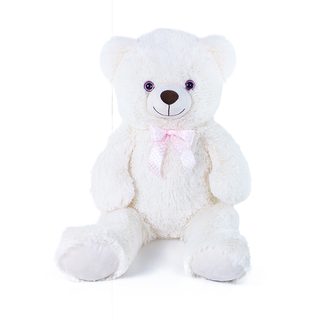 Velký plyšový medvěd Lily 78 cm krémově bílý s visačkou