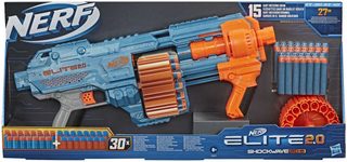 HASBRO NERF ELITE 2.0 Shockwave RD-15 set blaster + 30 šipek