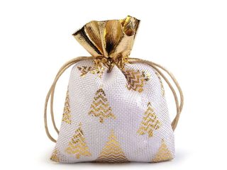 Malý Vánoční Dárkový Pytlík - Imitace Pytloviny, Rozměry 10x13 cm