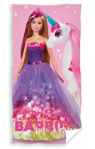 Osuška Barbie a Jednorožec 70x140 cm