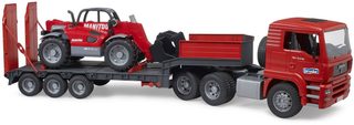BRUDER 02772 Auto MAN TGA tahač s přívěsem + manipulátor Manitou MT633