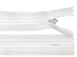 Zip skrytý nedělitelný 3 mm délka 20 cm na sukně / šaty / polštáře
