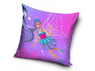 Povlak na polštářek Barbie a Kouzelná víla 40x40 cm