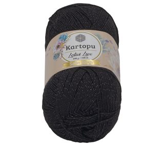 Příze LOTUS LUX Černá 940 100g / 340 m