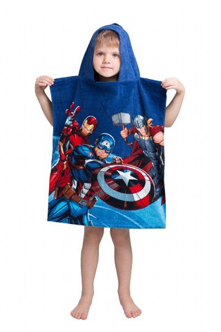 Plážová osuška pončo Avengers Hero 50x115 cm