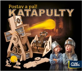ALBI DŘEVO Postav a pal Katapulty *STAVEBNICE*