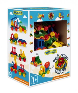 Auto Kid Cars mini plast 10cm asst 10 druhů 54ks v boxu Wader