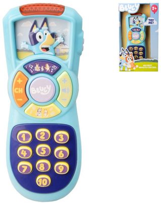 BLUEY Dálkové baby ovládání TV na baterie Světlo Zvuk