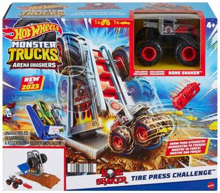 MATTEL HOT WHEELS Monster Trucks Aréna: Závodní výzva set s autem 3 druhy