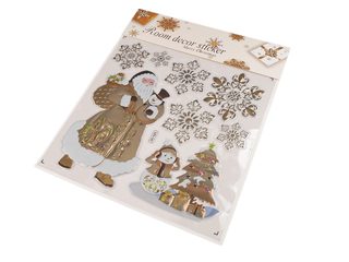 Vánoční samolepky plastické 3D na okna a dveře