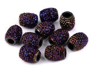Plastové korálky s velkým průvlekem 13x15 mm 5 kusů