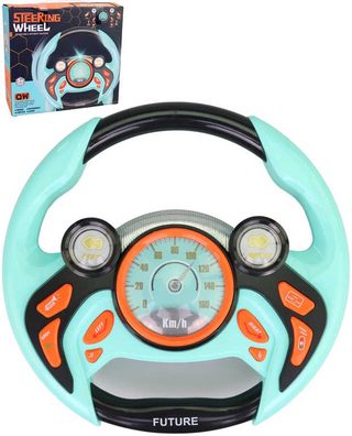 Volant zábavný 22cm funkční malý řidič na baterie Světlo Zvuk