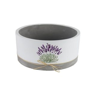 Obal na květiny kulatý levandule X5811/1 - dia 15 × 7,5 cm
