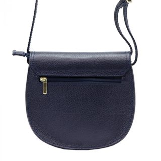 GREGORIO Kožená dámská crossbody kabelka tmavě modrá