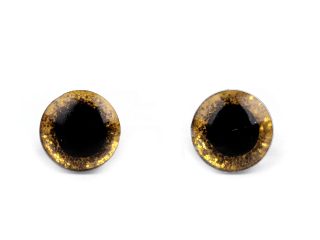 Oči glitrové s pojistkou Ø10 mm 10 sad