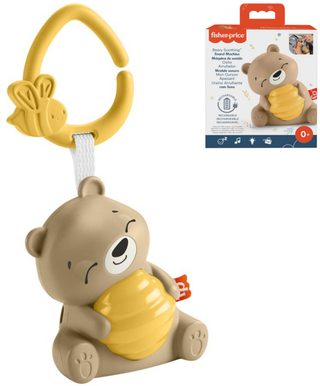 FISHER PRICE Baby medvídek zklidňující na baterie Světlo Zvuk pro miminko