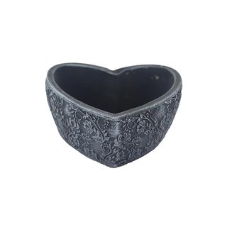 Cementový obal k osázení srdce X7072/1 - 15 x 15.5 x 6 cm