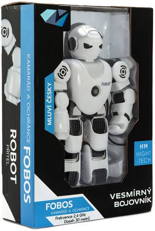 RC robot Fobos CZ (2,4 GHz, baterie, světlo, zvuk, chodící)