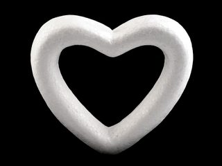 Srdce 10,5x11,5 cm polystyren