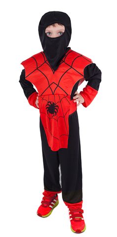 Karnevalový kostým pro děti NINJA pavouk, vel. S