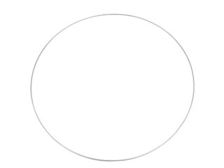 Kovový kruh na lapač snů / k dekorování Ø60 cm