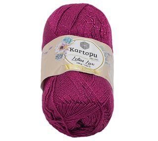 Příze LOTUS LUX Fialová 747 100g / 340 m