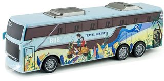 RC Autobus zájezdový na dálkové ovládání 27MHz na baterie Světlo