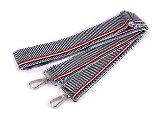 Textilní ucho / popruh na tašku s karabinami 130 cm