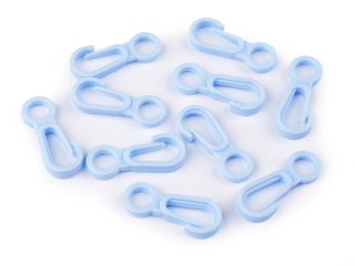 Plastová mini karabina průvlek 7 mm 10 kusů